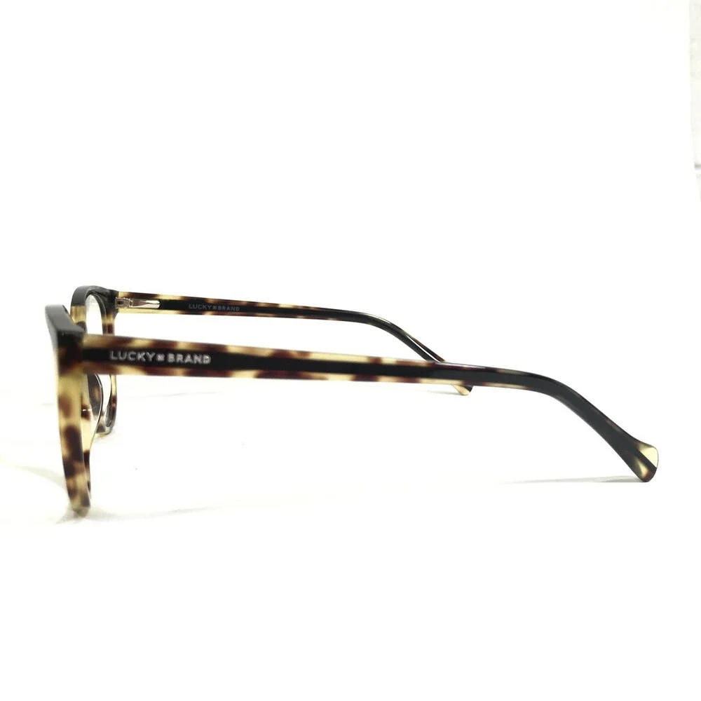 Lucky Brand Eyeglasses Frames D223 TORTOISE Brown Black Round Cat Eye 53-17-140